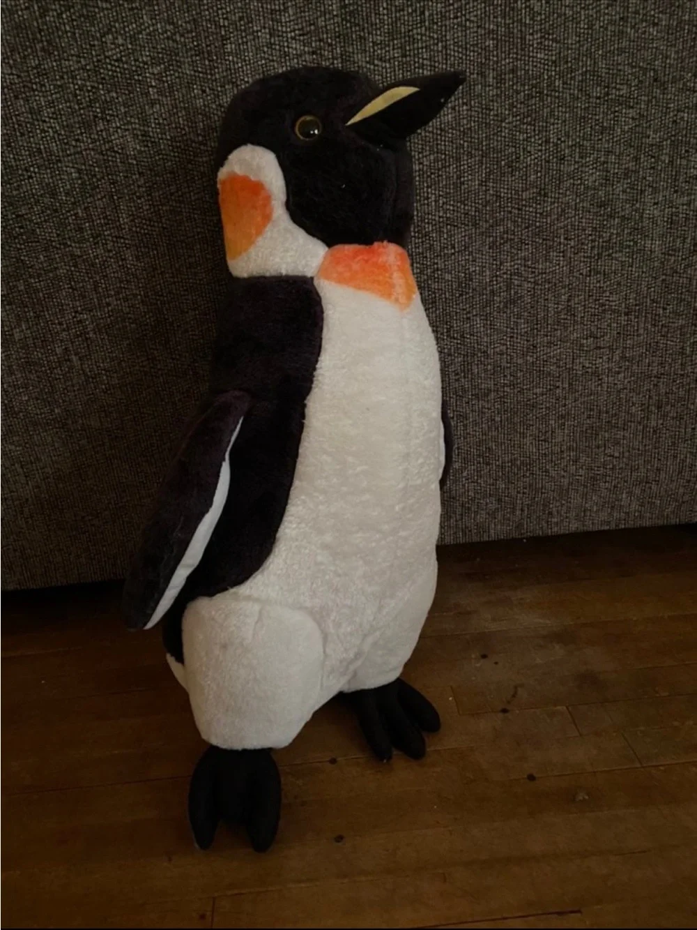 Melissa & Doug Plush Emperor Penguin in Black, White & Orange